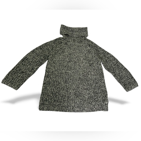 Madewell Women’s Medium Black & White Wool Blend Knit Cowl Neck Sweater - Picture 6 of 13